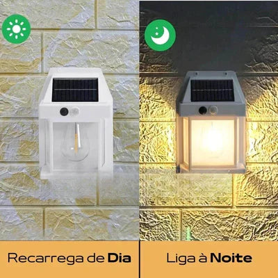 Luminária Solar Com Sensor de Presença Ecoluz